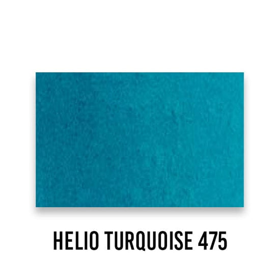 Schmincke WATERCOLOUR HALF-PAN Helio Turquoise 475 Schmincke - Horadam Aquarell - Watercolour Half Pans - Series 1