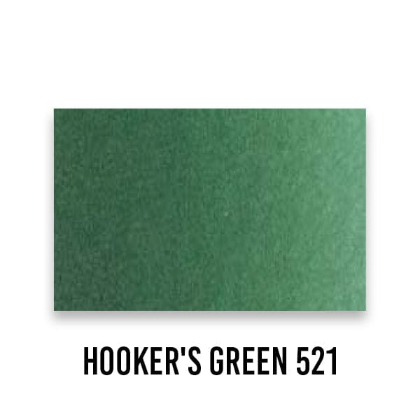Schmincke WATERCOLOUR HALF-PAN Hooker's Green 521 Schmincke - Horadam Aquarell - Watercolour Half Pans - Series 1