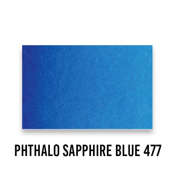 Schmincke WATERCOLOUR HALF-PAN Phthalo Sapphire Blue 477 Schmincke - Horadam Aquarell - Watercolour Half Pans - Series 2