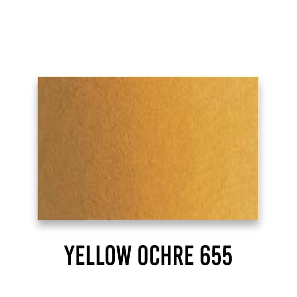 Schmincke WATERCOLOUR HALF-PAN Yellow Ochre 655 Schmincke - Horadam Aquarell - Watercolour Half Pans - Series 1