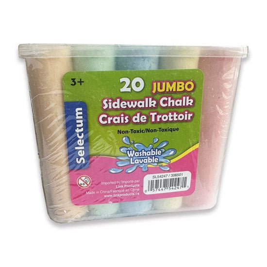 Selectum Chalk Selectum - Jumbo Sidewalk Chalk - 20 Pieces - Item #SL54247