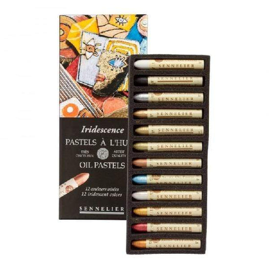 Load image into Gallery viewer, SENNELIER OIL PASTEL SET Sennelier - Oil Pastel Set - 12 Colours - Iridescence - item# N132520.121
