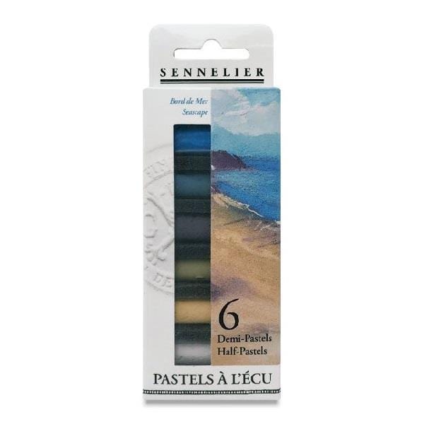 SENNELIER XTRA SOFT PASTEL SET Sennelier - Extra Soft Pastel Set - 6 Pieces - Seascape - item# N132288.09