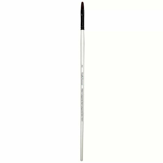 SIMPLY SIMMONS Synthetic Brush #2 Simply Simmons - Burgundy Synthetic Brushes - Filbert