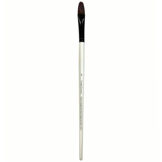 SIMPLY SIMMONS Synthetic Brush #8 Simply Simmons - Burgundy Synthetic Brushes - Filbert