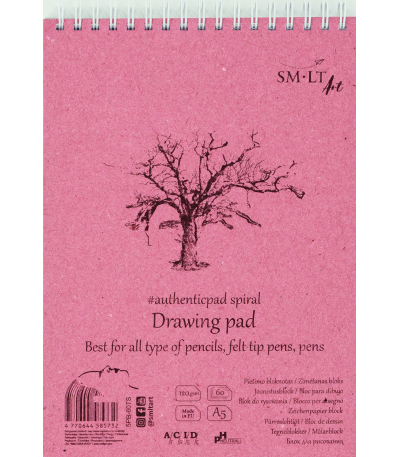 SM-LT Drawing Pad - Spiralbound SM-LT Authentic Book Spiral - Drawing 5PB-60TS