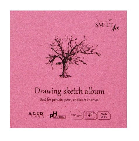 SM-LT Drawing Pad - Stitchbound SM-LT - Layflat Sketch Album - Drawing - 5.8x5.8" - Item #FB-48(120)