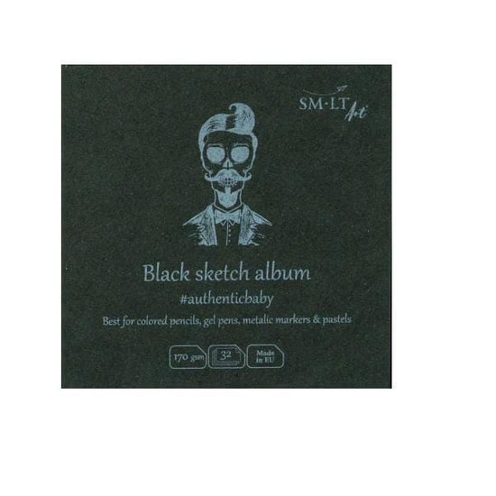 SM-LT SM-LT - Layflat Sketch Album - Black  - 3.5 x 3.5" - Item #FB-32(170)/BLACK/9