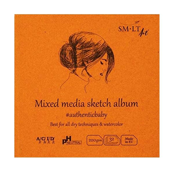 SM-LT SM-LT - Layflat Sketch Album - Mixed Media - 3.5 x 3.5" - Item #FB-32(200)/9