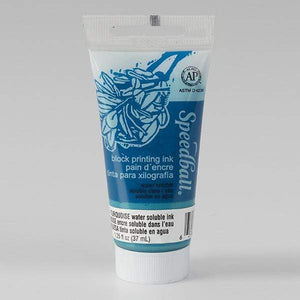 
                
                    Load image into Gallery viewer, SPEEDBALL 1.25OZ WS BLOCK INK TURQUOISE Speedball Water Soluble Block Printing Ink 1.25oz
                
            