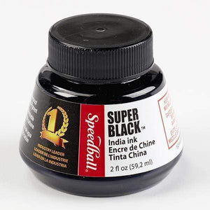 
                
                    Load image into Gallery viewer, SPEEDBALL BLACK INDIA INK Speedball Super Black India Ink 2oz
                
            