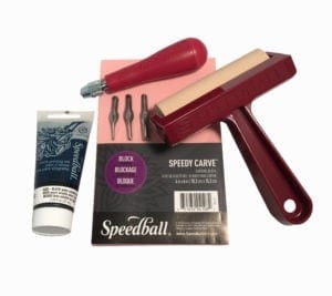 SPEEDBALL blockprinting kit Speedball - Block Printing Starter Kit - 7 Pieces - Item #003471