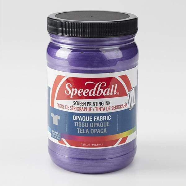 
                
                    Load image into Gallery viewer, SPEEDBALL FAB SCR INK OPAQUE AMETHYST Speedball Opaque Fabric Screen Print Ink 32oz
                
            