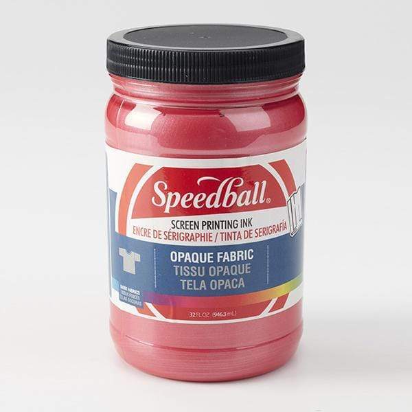 
                
                    Load image into Gallery viewer, SPEEDBALL FAB SCR INK OPAQUE RASPBERRY Speedball Opaque Fabric Screen Print Ink 32oz
                
            