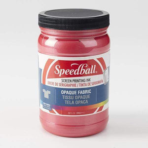 SPEEDBALL FAB SCR INK OPAQUE RASPBERRY Speedball Opaque Fabric Screen Print Ink 32oz