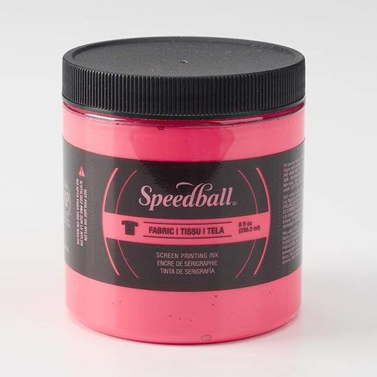 Load image into Gallery viewer, SPEEDBALL FABRIC SCREEN INK FLUO HOT PINK Speedball Fabric Screen Ink 8oz
