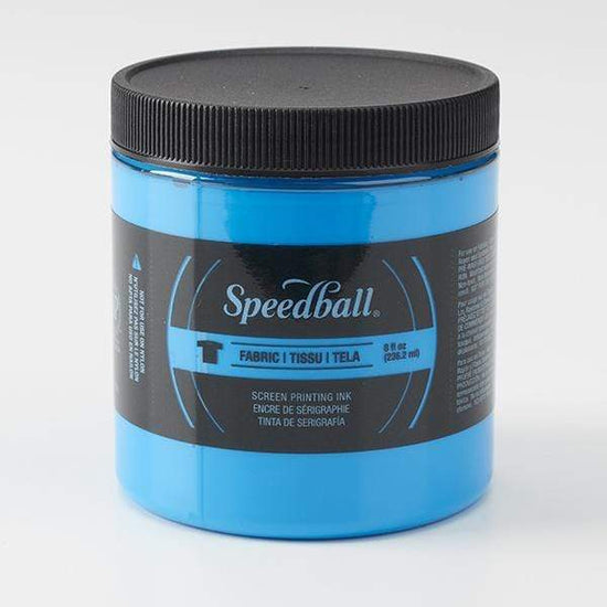 Load image into Gallery viewer, SPEEDBALL FABRIC SCREEN INK FLUOR BLUE Speedball Fabric Screen Ink 8oz
