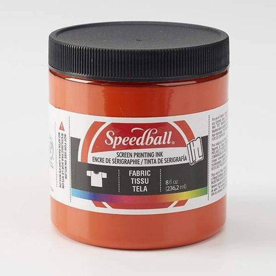 Load image into Gallery viewer, SPEEDBALL FABRIC SCREEN INK ORANGE Speedball Fabric Screen Ink 8oz
