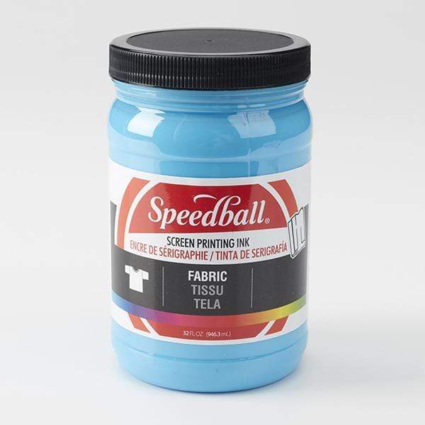 SPEEDBALL FABRIC SCREEN INK PEACOCK BLUE Speedball Fabric Screen Ink 32oz