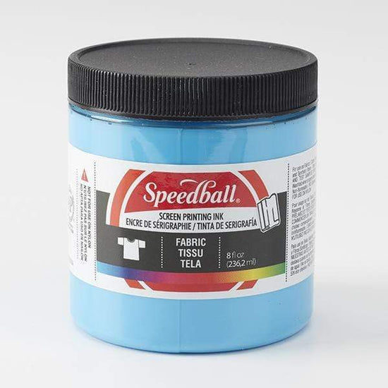 SPEEDBALL FABRIC SCREEN INK PEACOCK BLUE Speedball Fabric Screen Ink 8oz