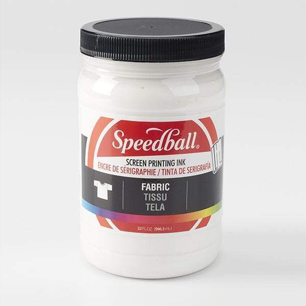 SPEEDBALL FABRIC SCREEN INK WHITE Speedball Fabric Screen Ink 32oz