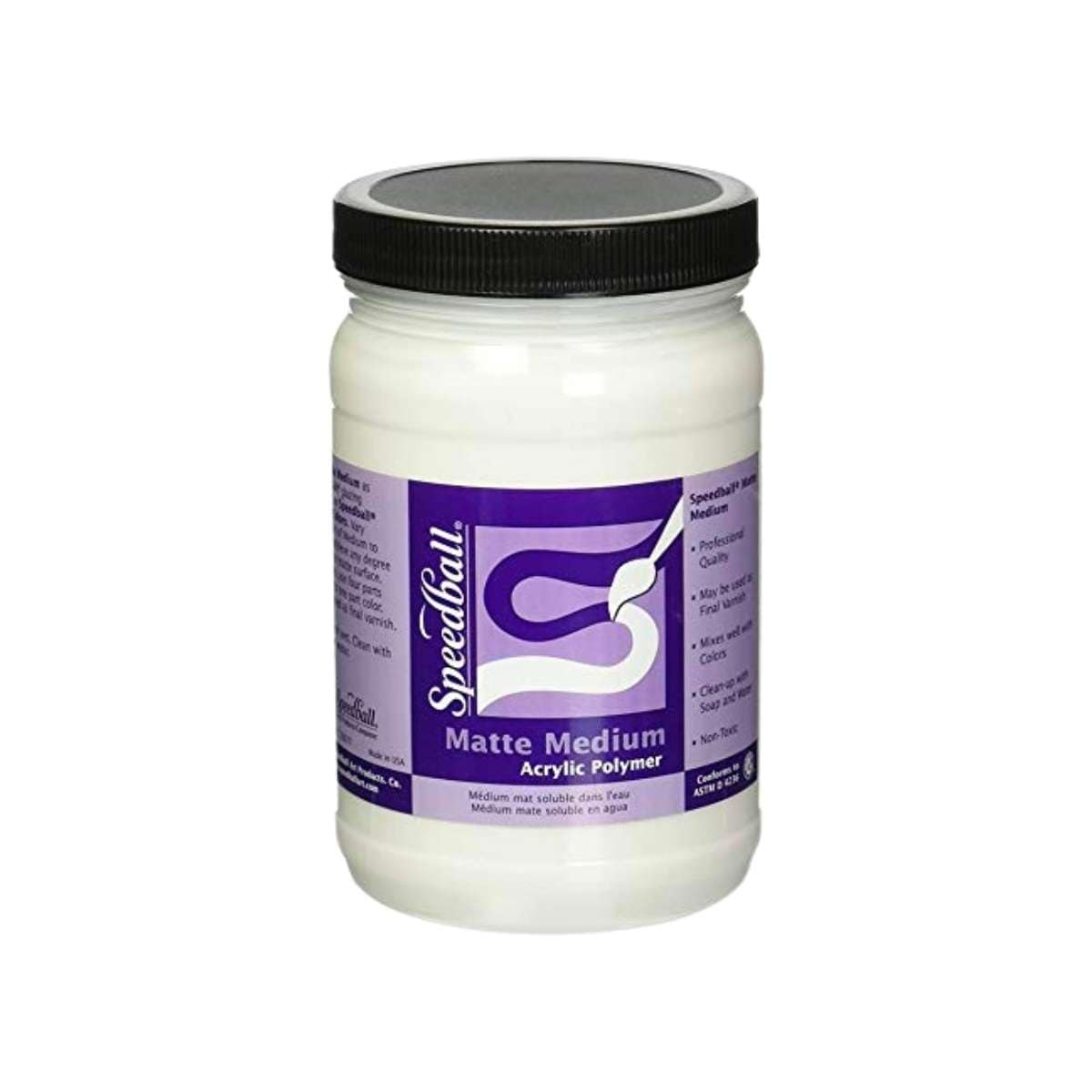 SPEEDBALL Polymer Medium Speedball - Polymer Medium - Matte - 32oz Jar - Item #6884