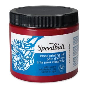 SPEEDBALL Water-Soluble Block Printing Ink PROCESS MAGENTA Speedball - Water-Soluble Block Printing Ink - 16oz Jars
