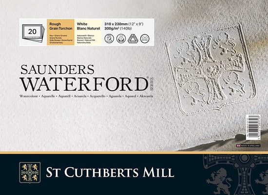 St. Cuthberts Mill Watercolour Block Saunders Waterford - Watercolour Block - Rough - 140lb - 12x9" - Item #46630001011C