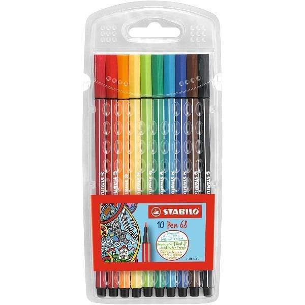 STABILO PEN 68 Stabilo - Pen 68 - Coloured Pens - Set of 10