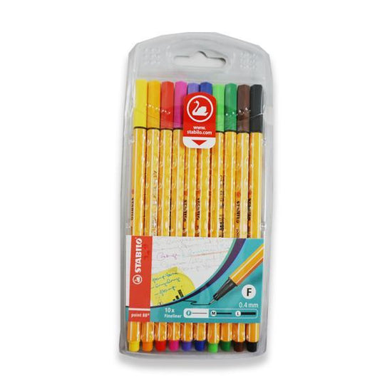 STABILO PEN 88 Stabilo - Pen 88 - Coloured Pens - Set of 10