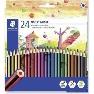 STAEDTLER COLOURED PENCILS Staedtler - Coloured Pencils - 24 Colours - Noris Colour