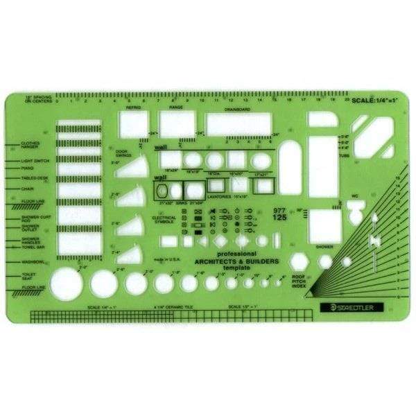 Staedtler Arch Builders Template | Gwartzmans | 977-125 – Gwartzman's ...