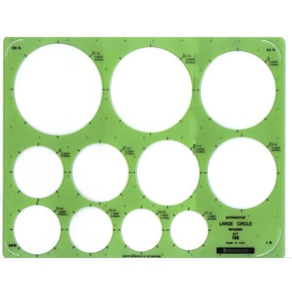 Staedtler Large Circle Template | Gwartzmans | 977-103 – Gwartzman's ...