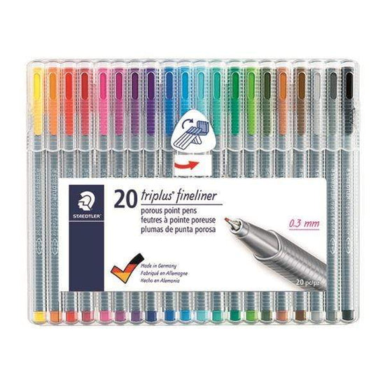Load image into Gallery viewer, STAEDTLER TRIPLUS FINELINER Staedtler Triplus Fineliner Set of 20
