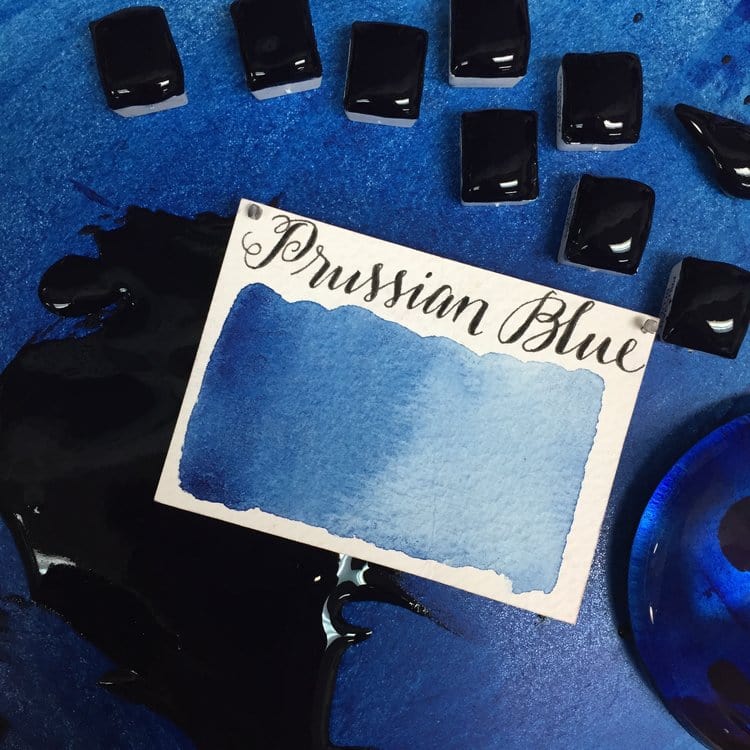 STONEGROUND HALF-PAN SER 3 PRUSSIAN BLUE Stoneground - Watercolour Half Pans - Series 3