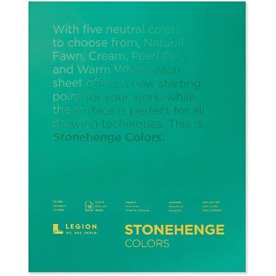 STONEHENGE COLORS PAD Stonehenge - Colors Pad - 11x14" - 250gsm - 15 Sheets