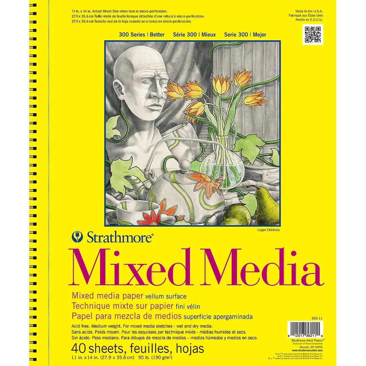 ☁️　MDDM Strathmore - 300 Series - Mixed Media Pad - Coil Bound