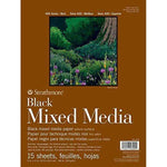STRATHMORE BLACK MIXED MEDIA Strathmore 400 Black Mixed Media Pad 9x12"
