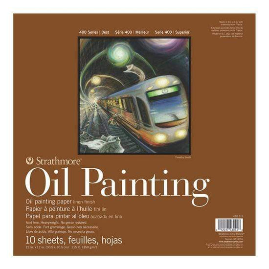 Load image into Gallery viewer, STRATHMORE OIL PAD Strathmore 400 Oil Paper Pad 12x12&amp;quot;
