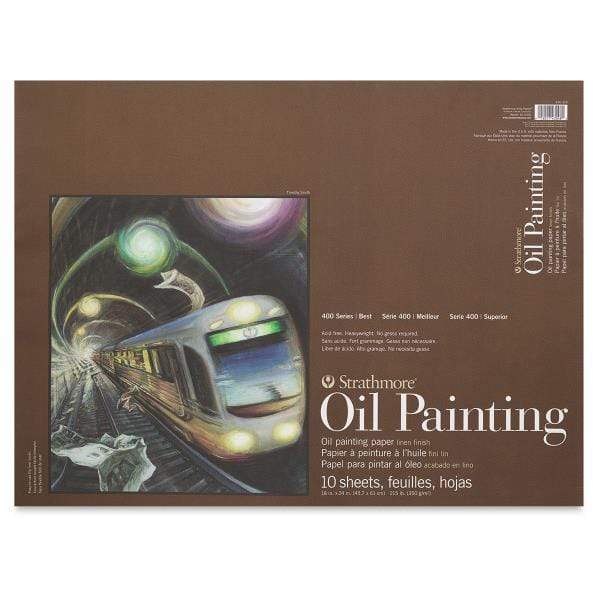 STRATHMORE OIL PAD Strathmore 400 Oil Paper Pad 18x24"