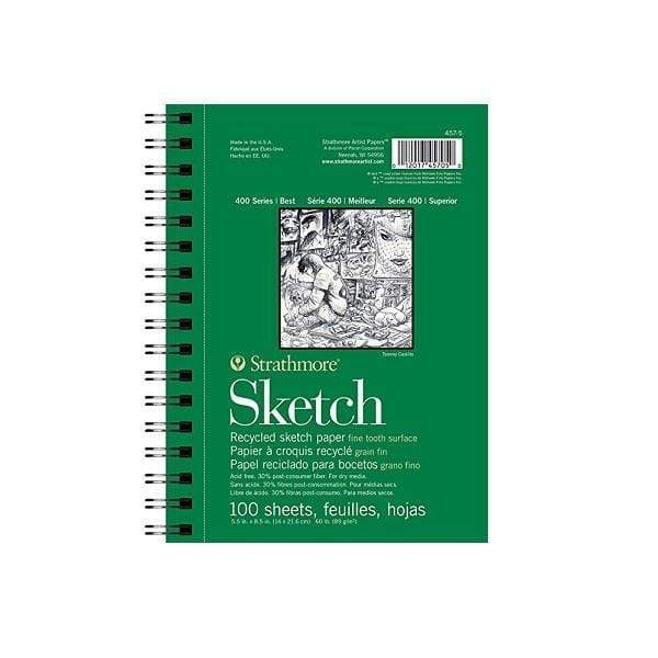 Load image into Gallery viewer, STRATHMORE RECYCLE SKETCH Strathmore Recycled Sketch Pad 5.5x8.5&amp;quot;
