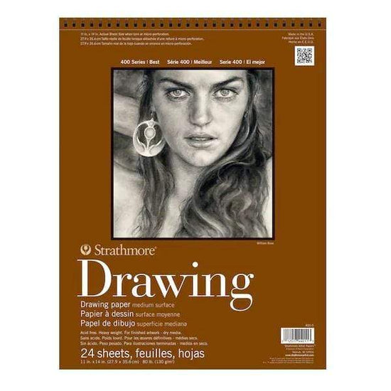 Load image into Gallery viewer, STRATHMORE SER 400 DRAW PAD Strathmore 400 Wired Drawing Pad 11x14&amp;quot;
