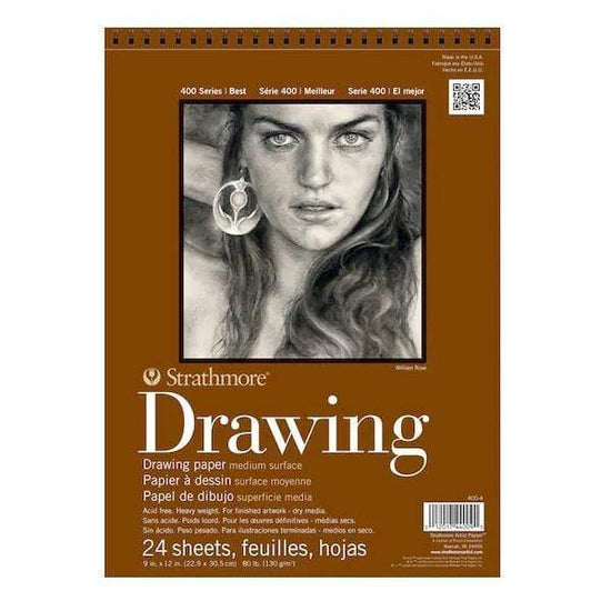 STRATHMORE SER 400 DRAW PAD Strathmore 400 Wired Drawing Pad 9x12"