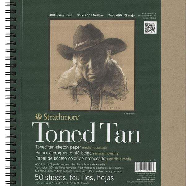 Strathmore 400 Series Toned Tan Mixed Media Pad 9x12