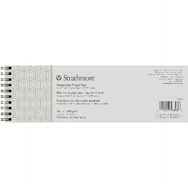 STRATHMORE WATERCOLOUR PAD Strathmore - Watercolour Pad - 3x9" - Wirebound - 12 Sheets