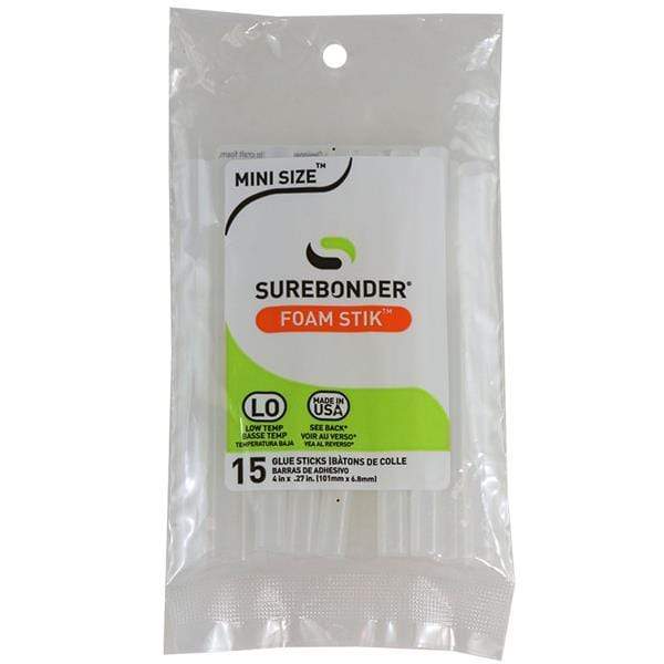 SUREBONDER GLUE STICKS Surebonder Foam Mini Glue Sticks 15 Pack