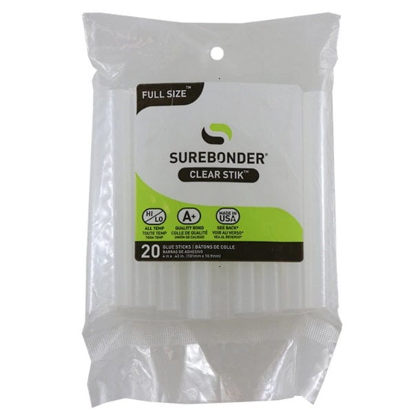 SUREBONDER Hot Glue Sticks Surebonder - All Purpose Hot Glue Sticks - Full Size - 4" - 20 Pack - Item #DT-20