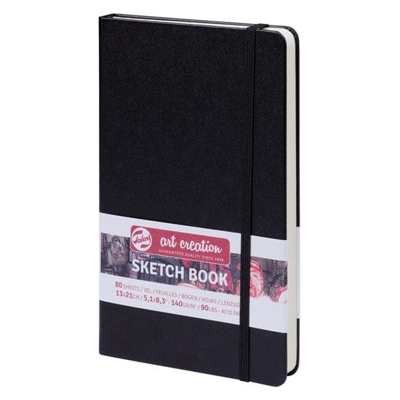 TALENS ART CREATION SKETCHBOOK BLACK Talens - Art Creation - Sketch Book - 13x21cm - Profile - 80 Sheets