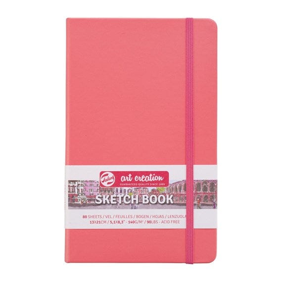 TALENS ART CREATION SKETCHBOOK CORAL RED Talens - Art Creation - Sketch Book - 13x21cm - Profile - 80 Sheets