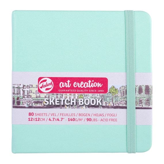 TALENS ART CREATION SKETCHBOOK FRESH MINT Talens - Art Creation - Sketch Book - 12x12cm - Square - 80 Sheets